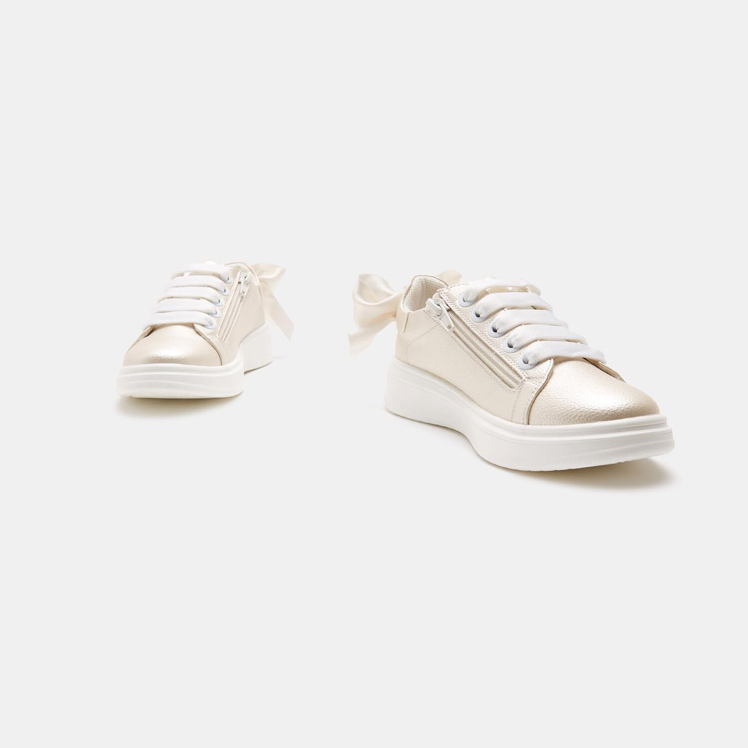 Bata Sneakers fille à nœud basket zip