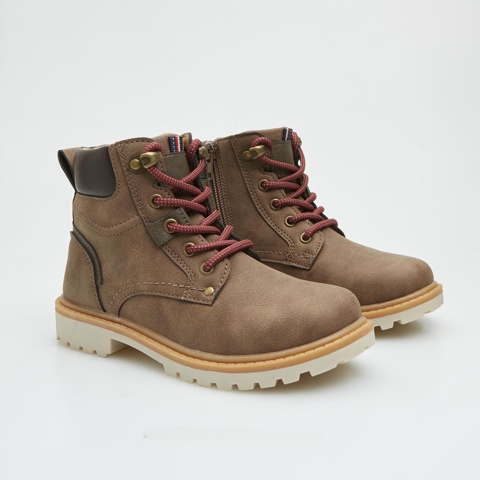 Bata Bottines Enfant Lacets Zip 31 EU Antidérapantes