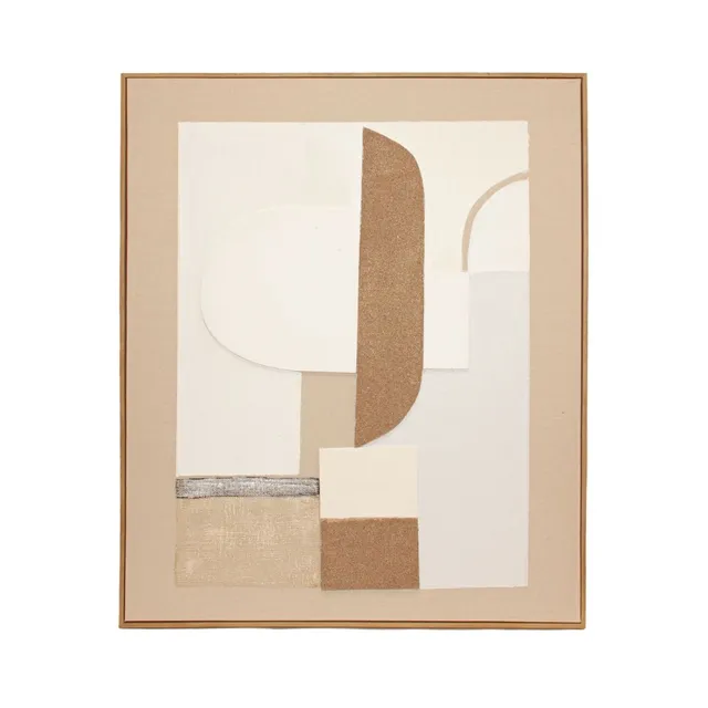 Andrea House Malang tableau abstrait 80x100 cm terracotta