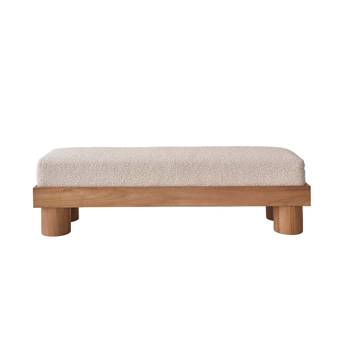 Berah Getah Théodore banc teck bouclette 140 cm