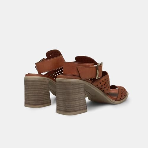 Bata Sandales femme cuir talon 7 cm soirée