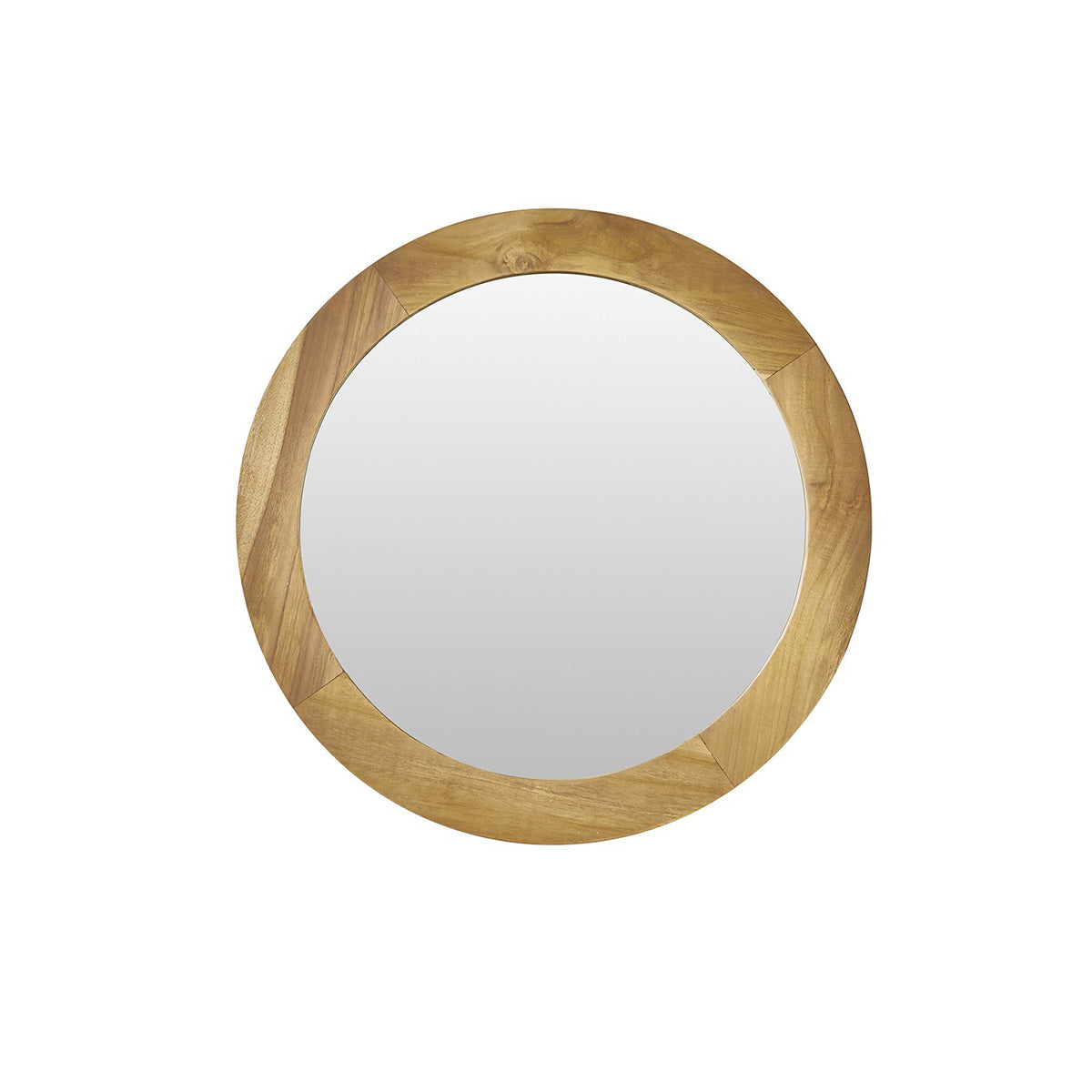 Berah Getah Sara miroir rond teck 50 cm salle de bain