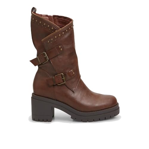 Bata Bottes motard femme à talon hiver confort