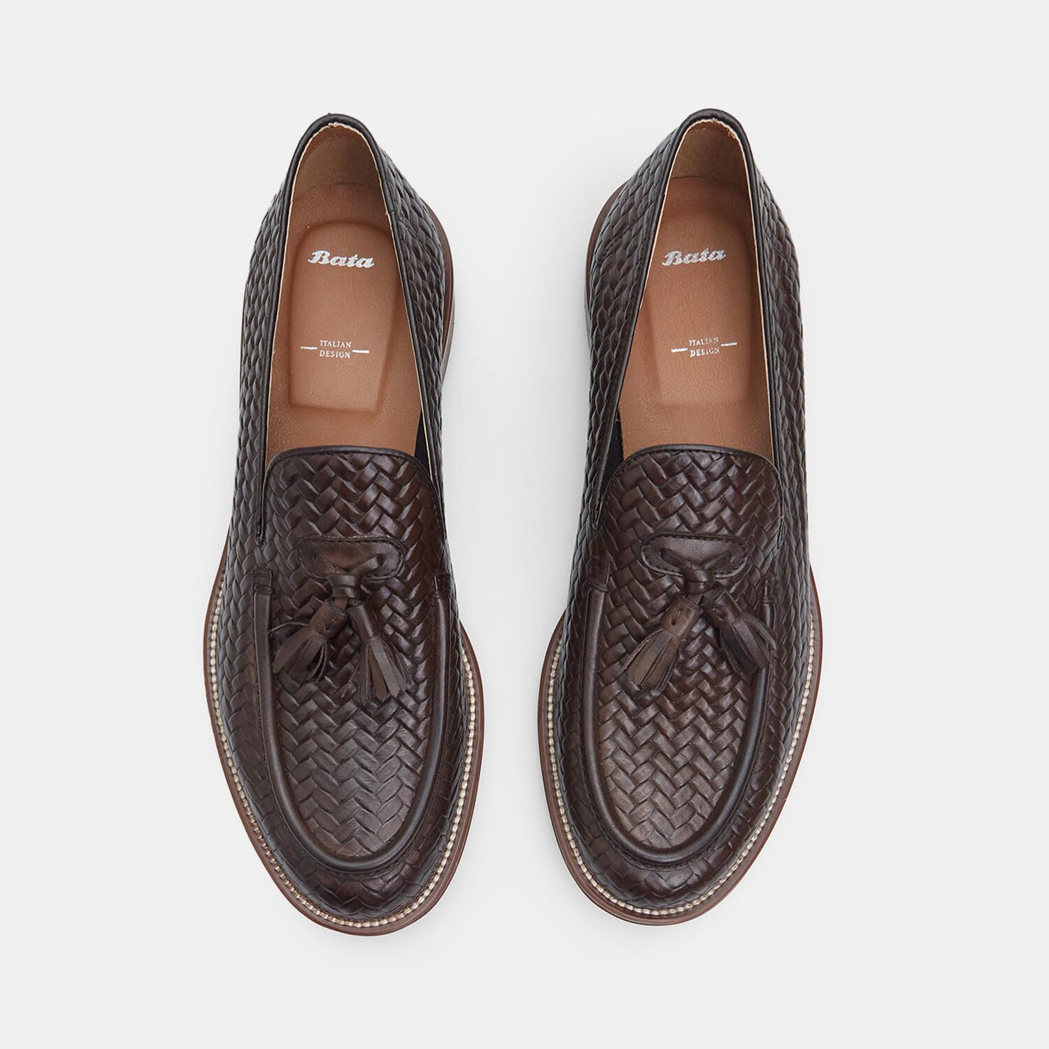 Bata Mocassins mocassins homme cuir tressé