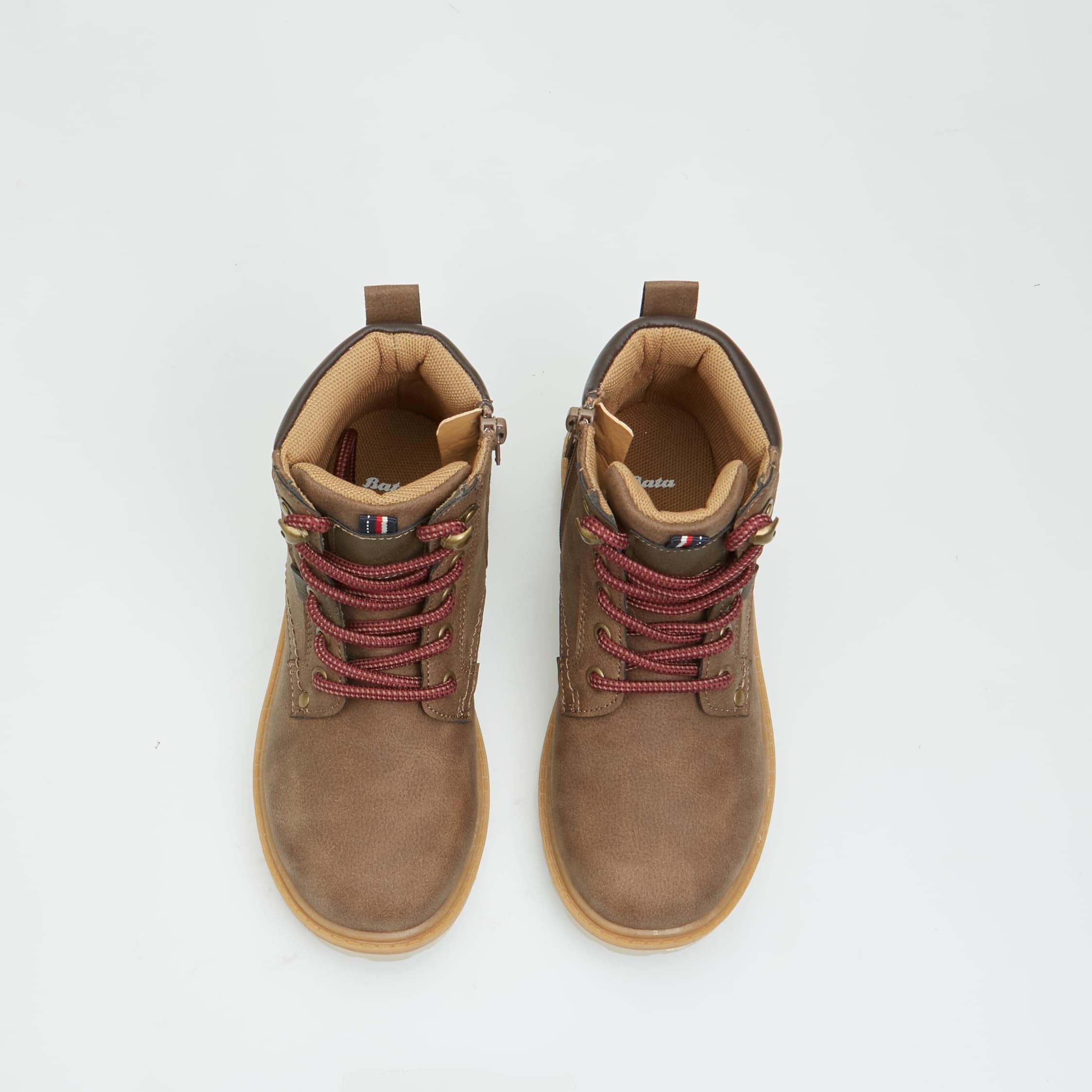 Bata Bottines Enfant Lacets Zip 31 EU Antidérapantes