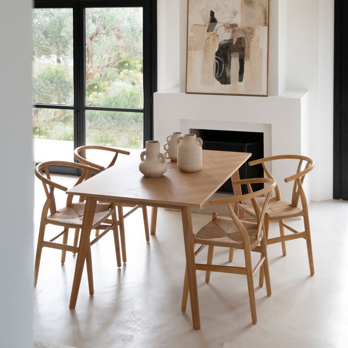 Andrea House Mueble table à manger nordique en bois