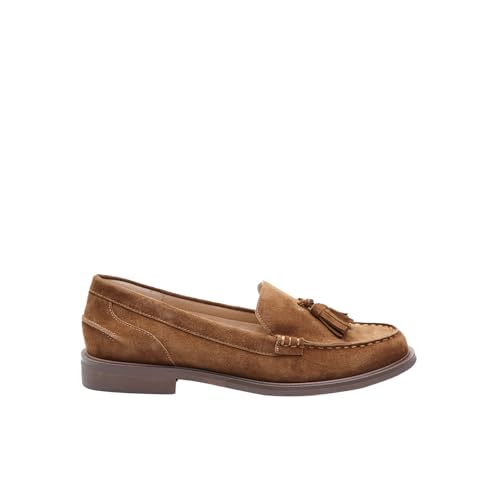 Bata Mocassins Femme Daim Pompons Élégants