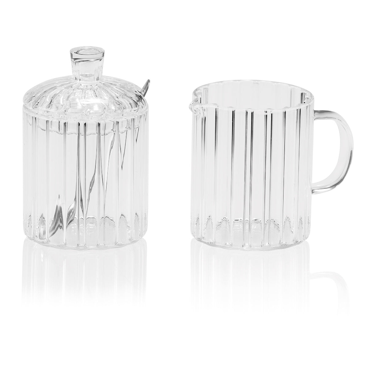 Andrea House sucrier pot à lait verre