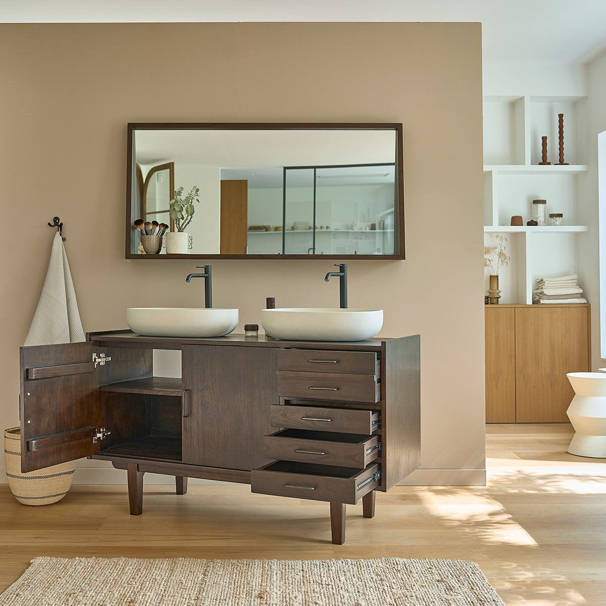 Berah Getah Vintage meuble salle de bain mindi 135 cm