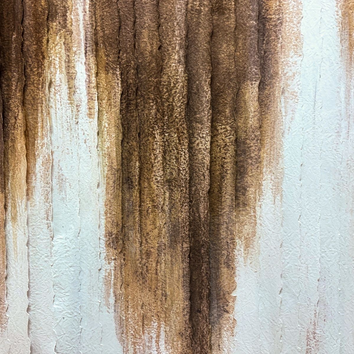 Andrea House Dominica tableau abstrait 80x100 blanc marron