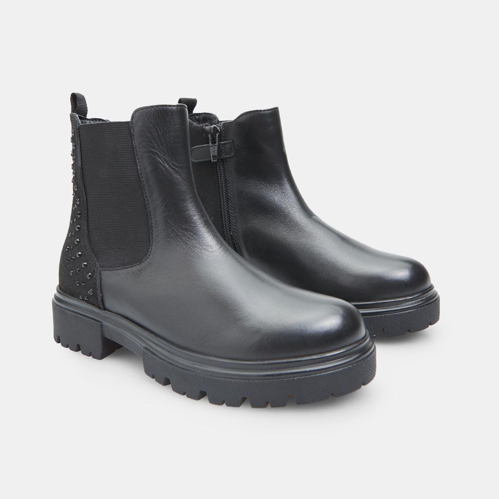 Bata Boots Fille Cuir 31 EU Bottes Zip Respirante