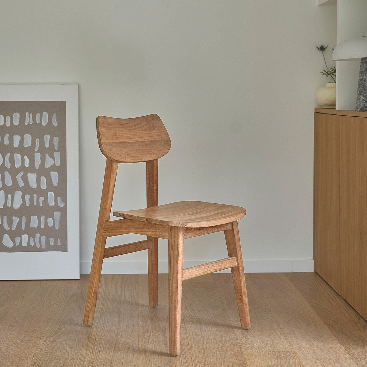 Berah Getah Adèle lot 2 chaises teck massif