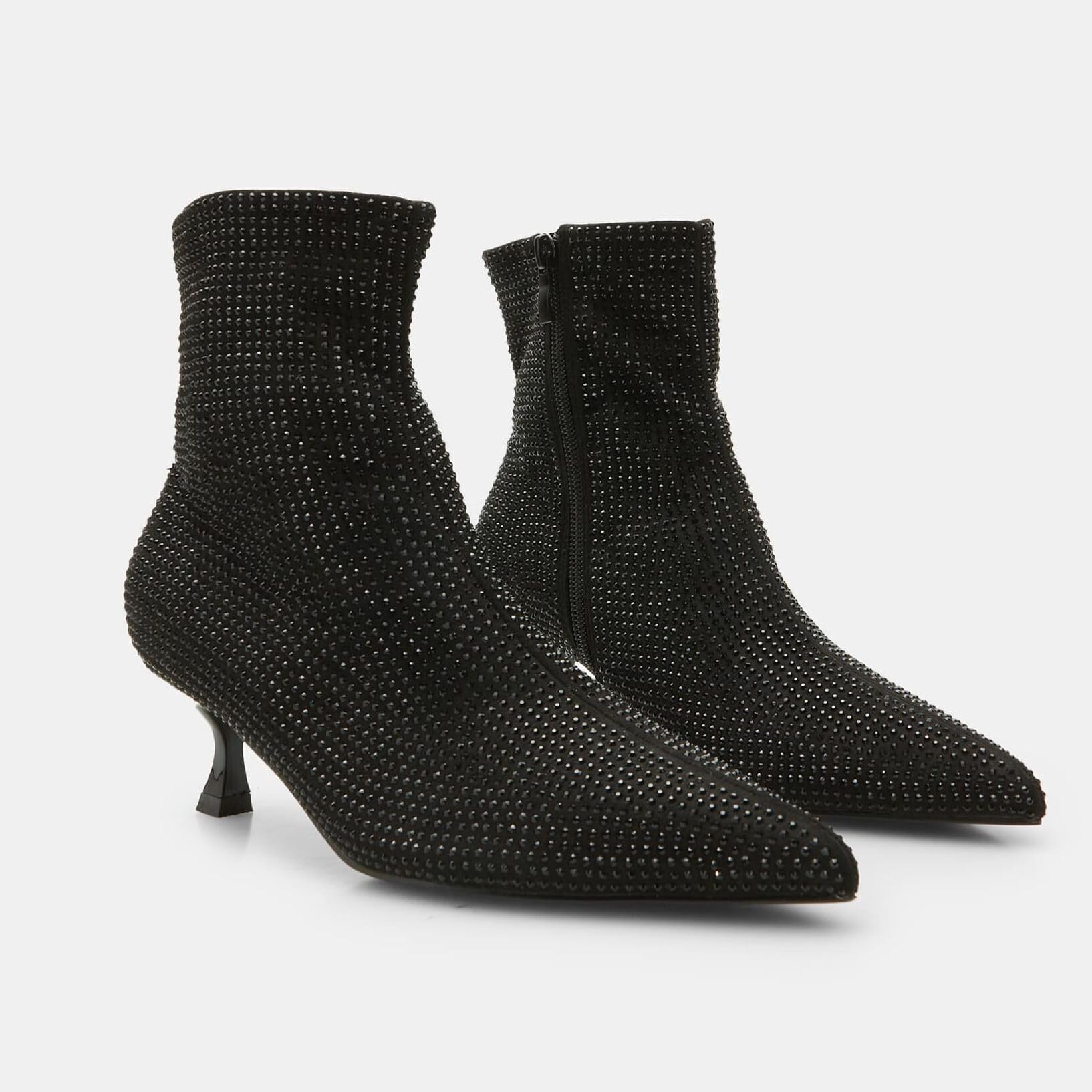 Bata Red Label Botte Femme Talon Barillet Strass