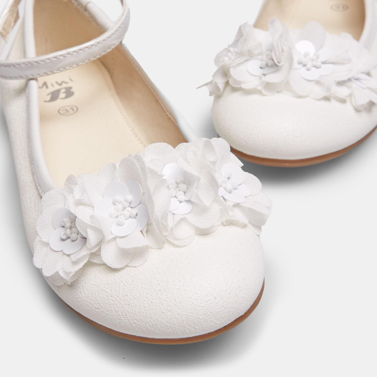 Bata Ballerines Fille nœud blanches 31 EU cérémonie