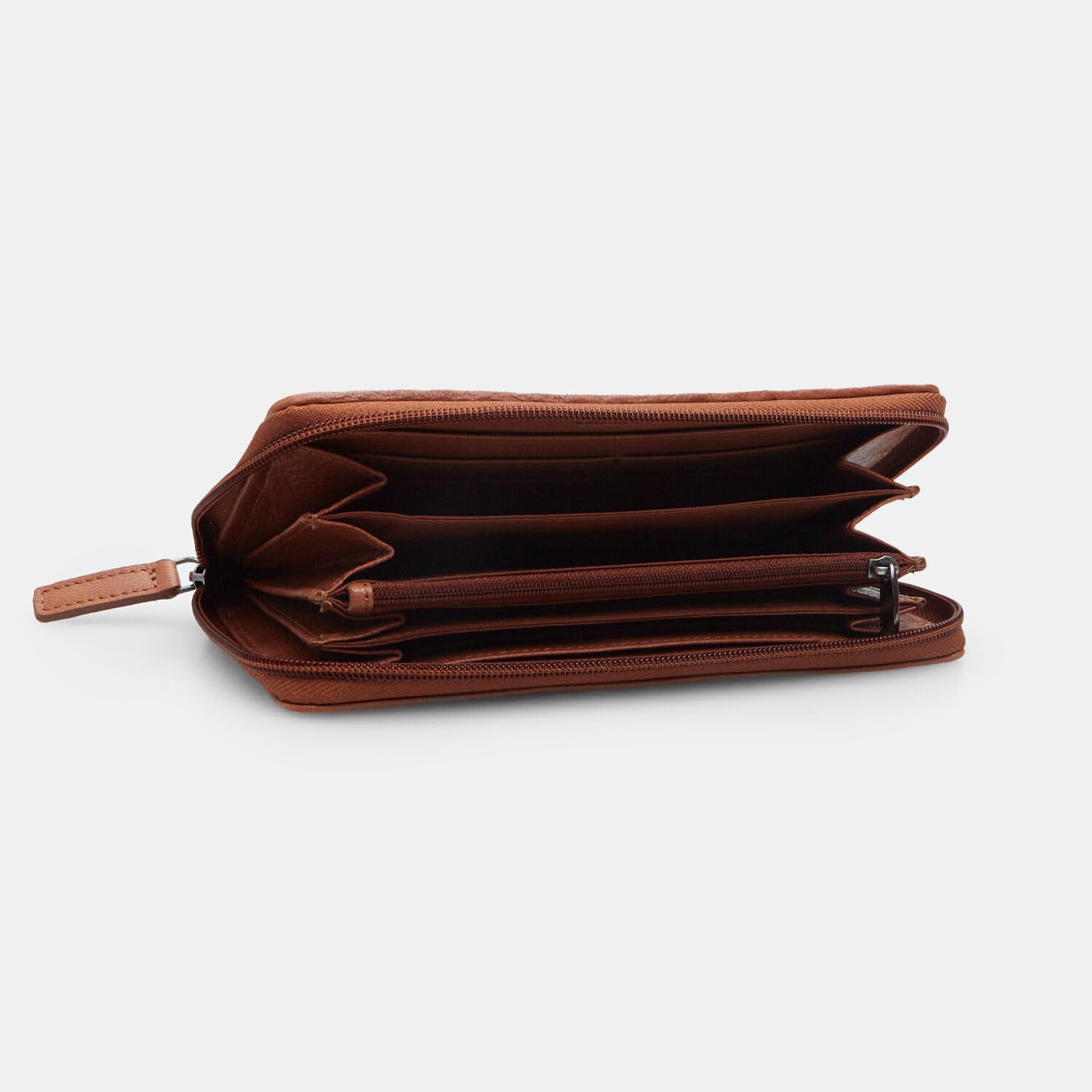 Bata Portefeuille femme cuir tressé zip