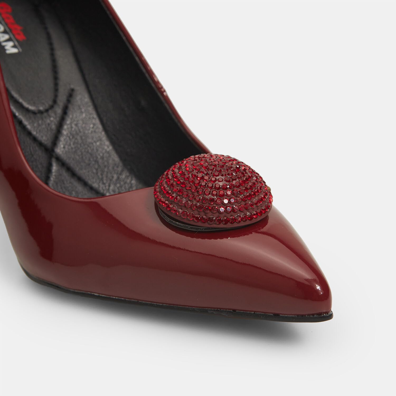 Bata Escarpins Bijou talon doré femme