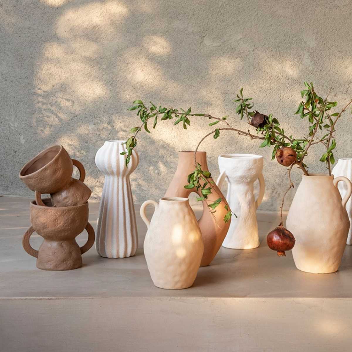 Andrea House Migori vase céramique marron trophée