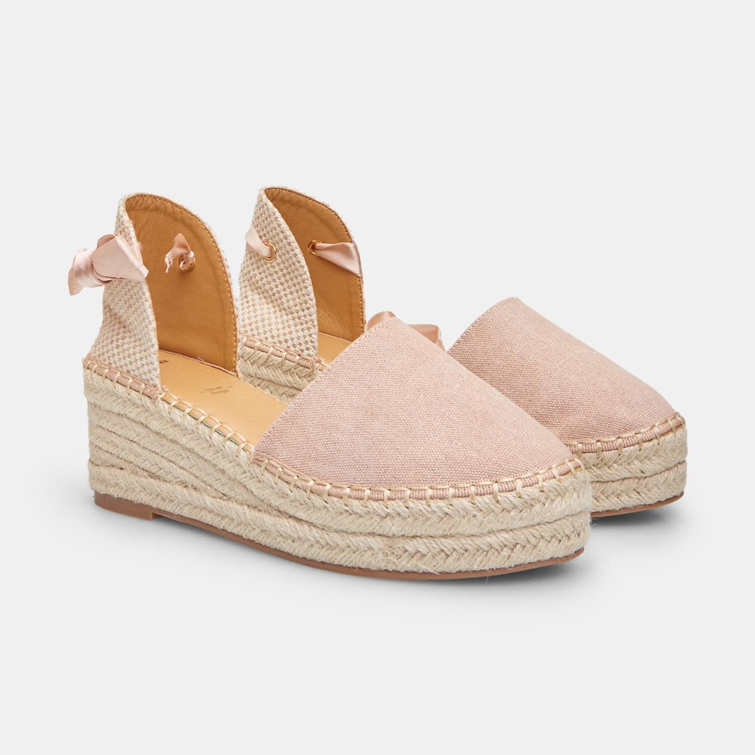 Bata Espadrilles femme compensées 6 cm beige
