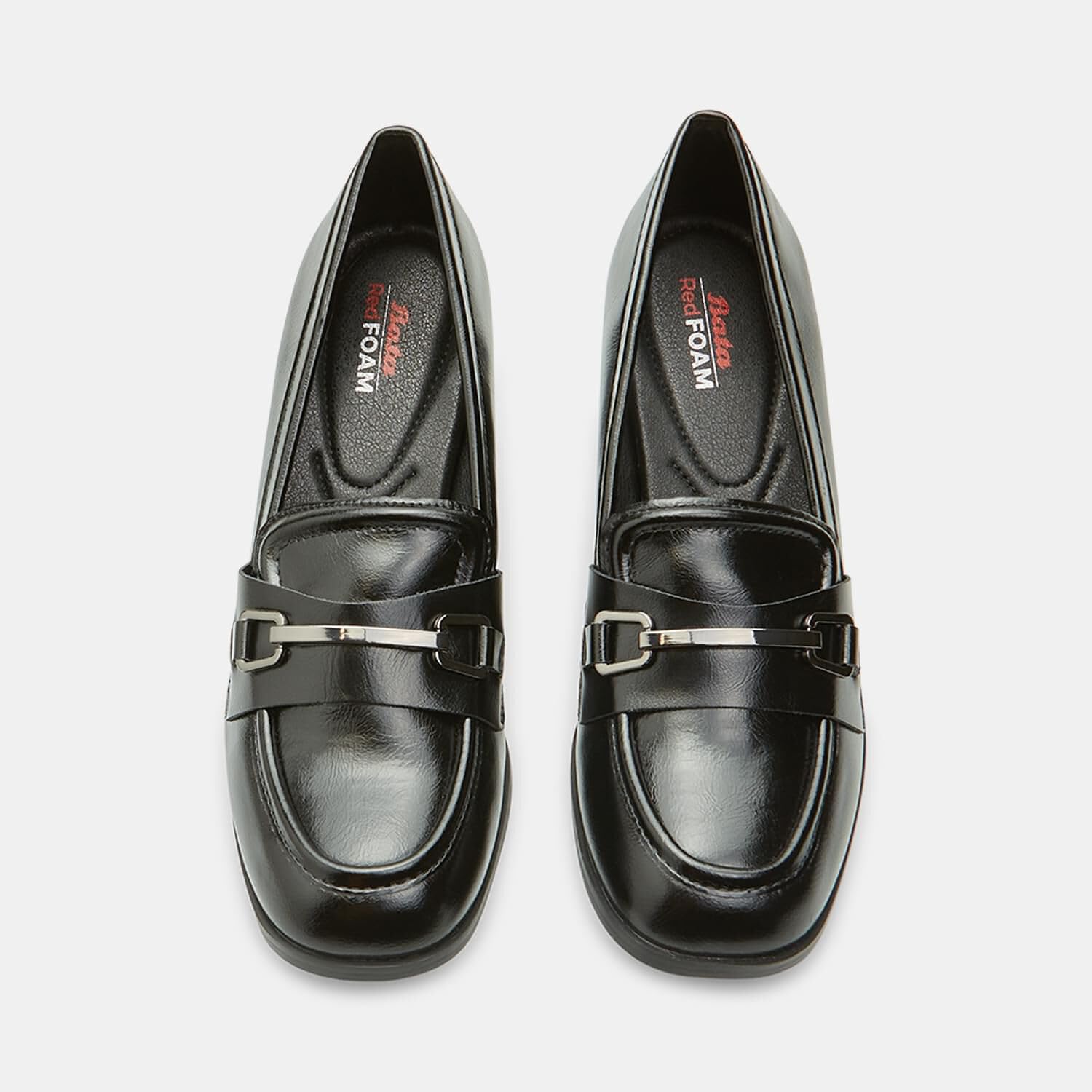 Bata mocassins femme talon urbain confort