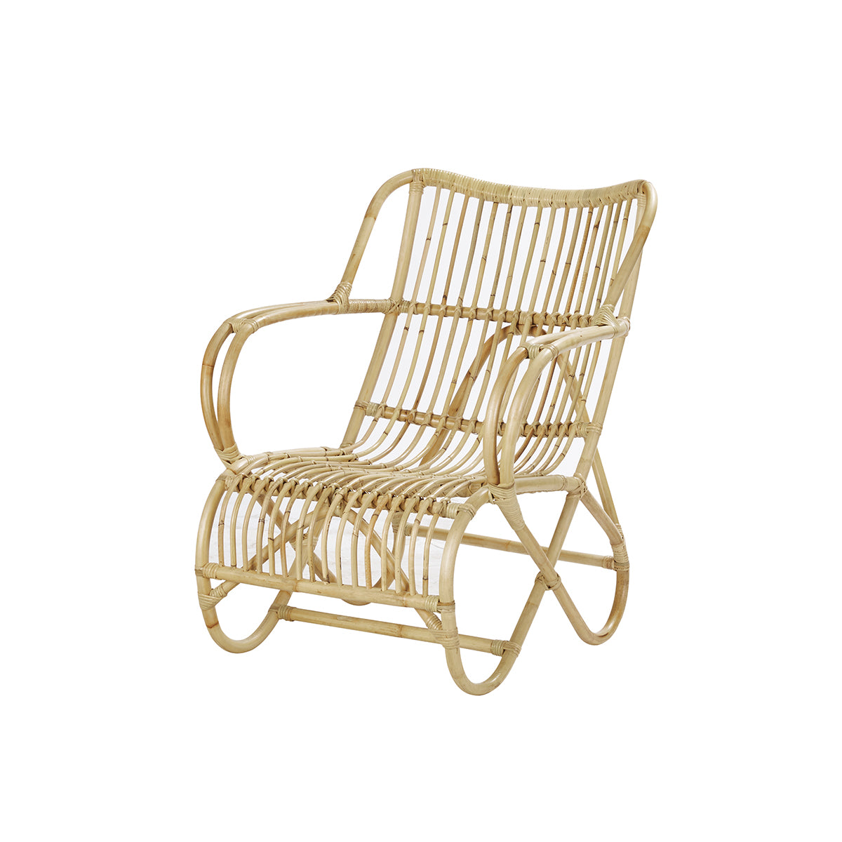 Berah Getah Paola fauteuil rotin cosy intérieur
