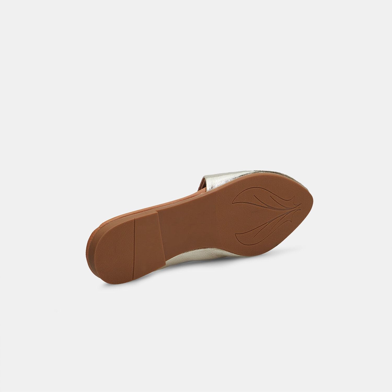 Bata Sandales Mule Plate Femme en Cuir Confortable