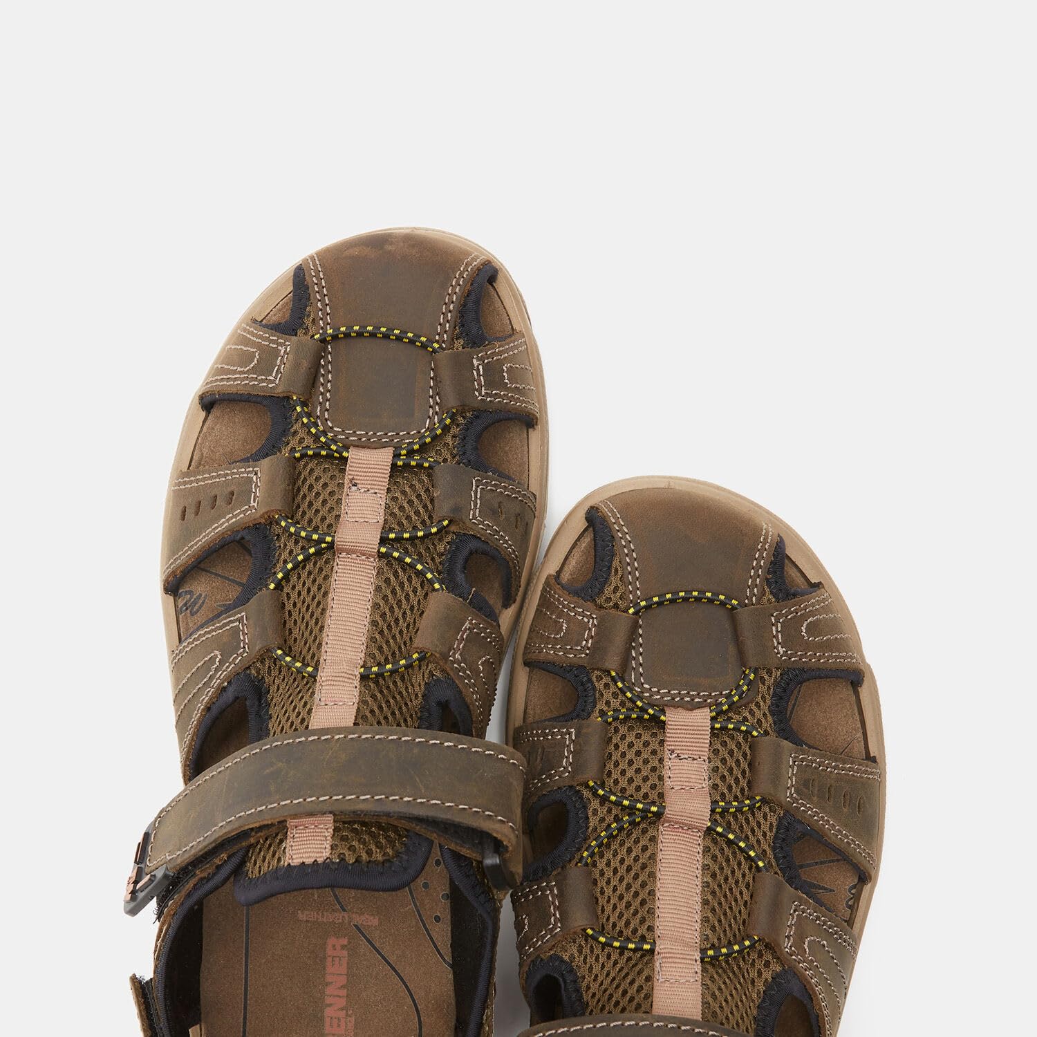 Bata Sandales homme cuir marron confortables