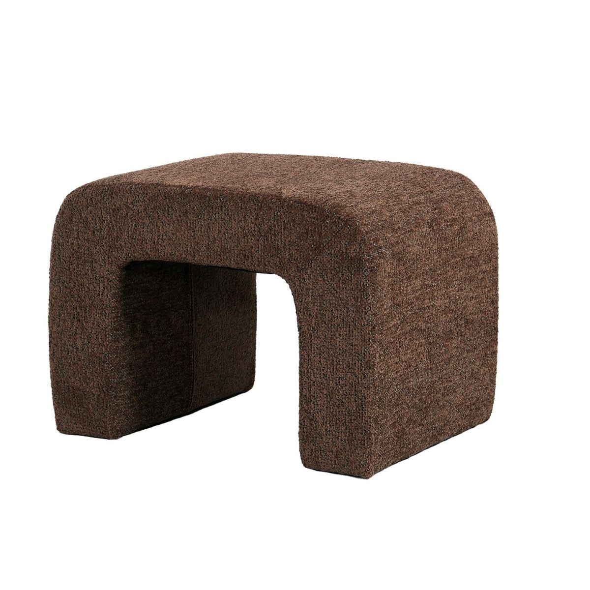 Andrea House Saya tabouret tapissé marron