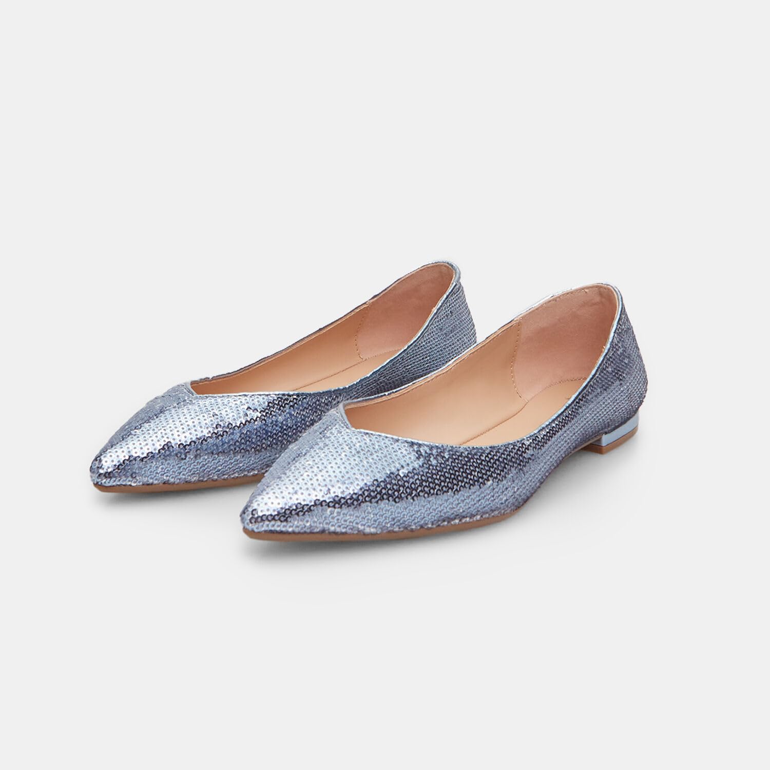 Bata Ballerines paillettes ballerines femme bleu 40 EU bout allongé