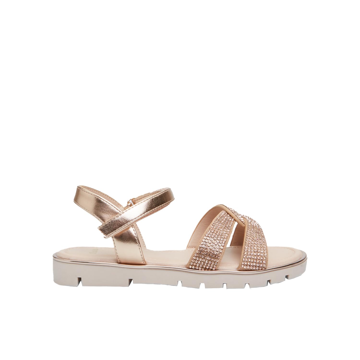 Bata Sandales Fille 31 EU Paillettes Croisées