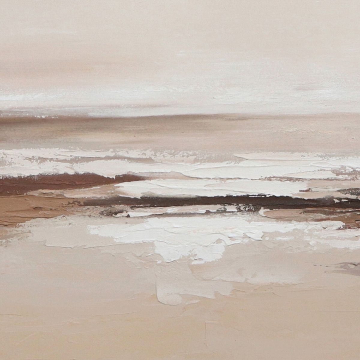 Andrea House Praslin tableau abstrait beige 70x150 cm