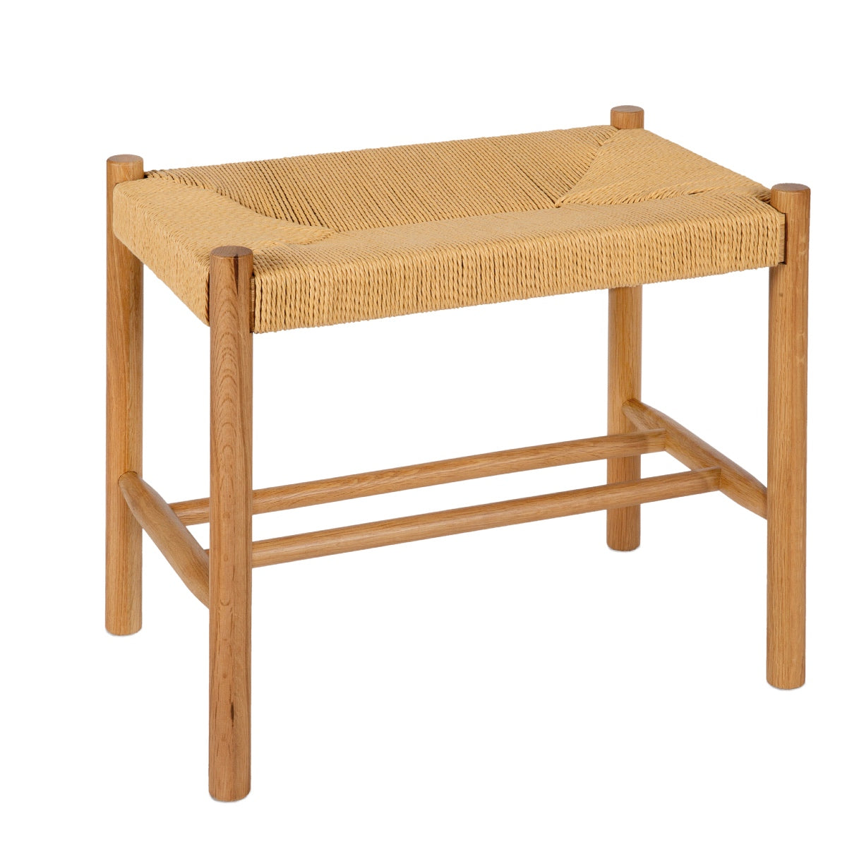 Andrea House tabouret bois chêne classique bain