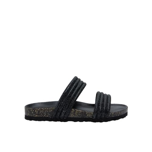 Bata Sandales Mules femme double bande plates