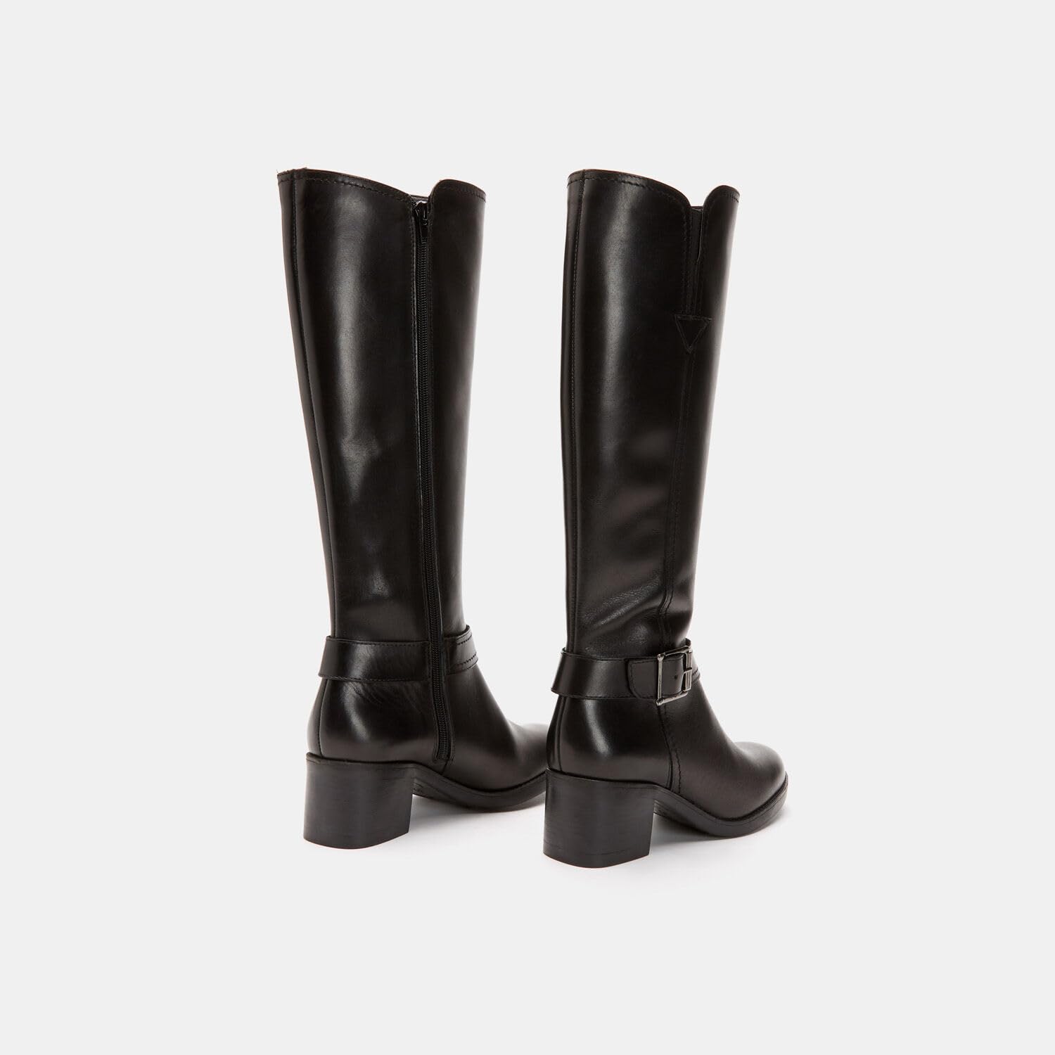 Bata Bottes cuir véritable talon large