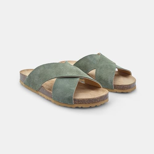 Bata Sandales mules suède homme confortables