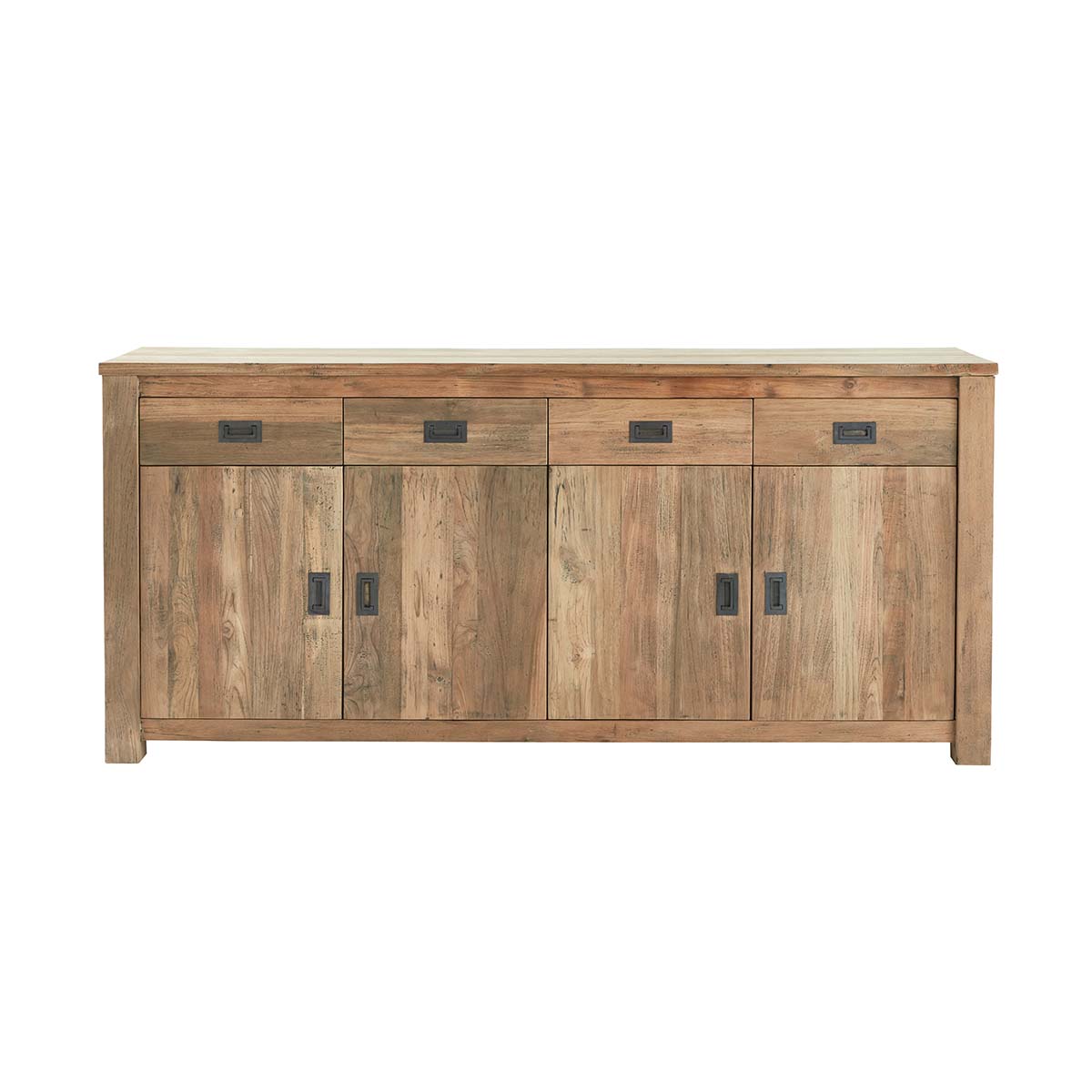 Berah Getah Cargo buffet teck recyclé 200 cm 4 portes