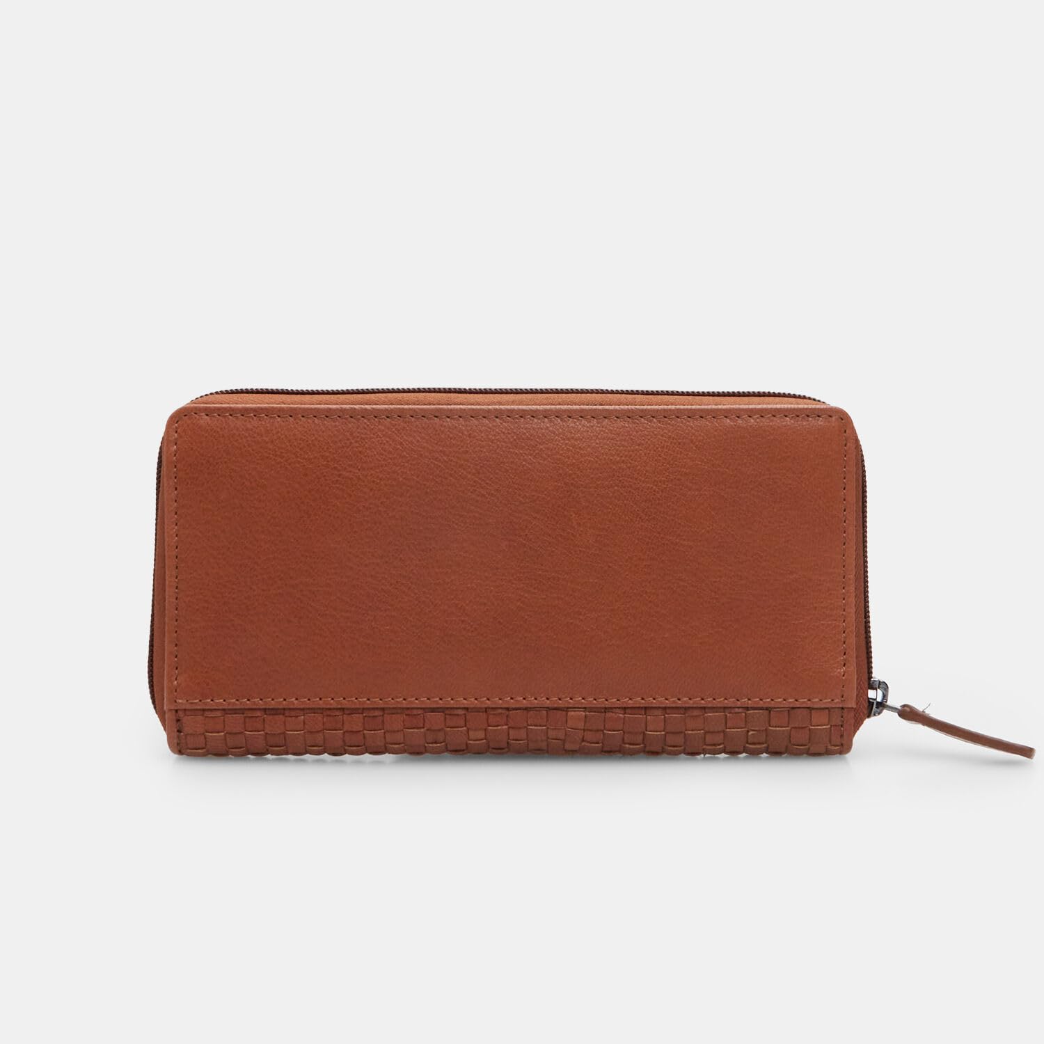 Bata Portefeuille femme cuir tressé zip