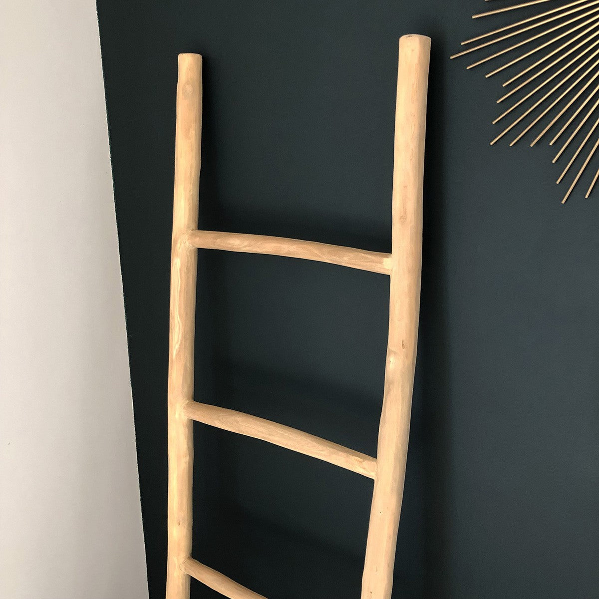 Berah Getah Clara échelle porte-serviettes teck 150 cm 4 niveaux