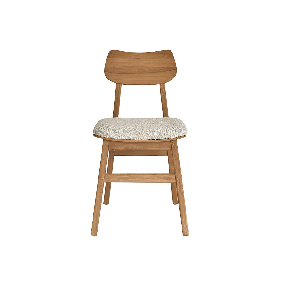 Berah Getah Adele chaise teck assise bouclette