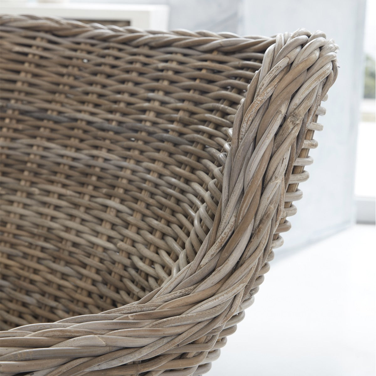 Berah Getah Atlantic fauteuil rotin tressé salon coussin