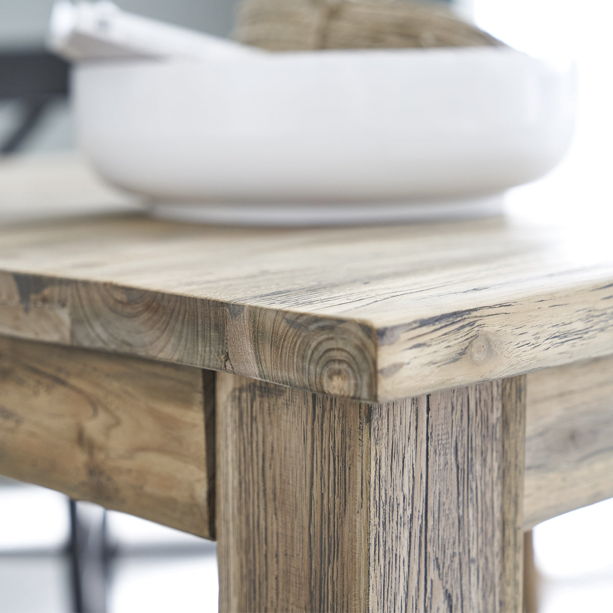 Berah Getah Cargo table teck recyclé extensible 14 pers.