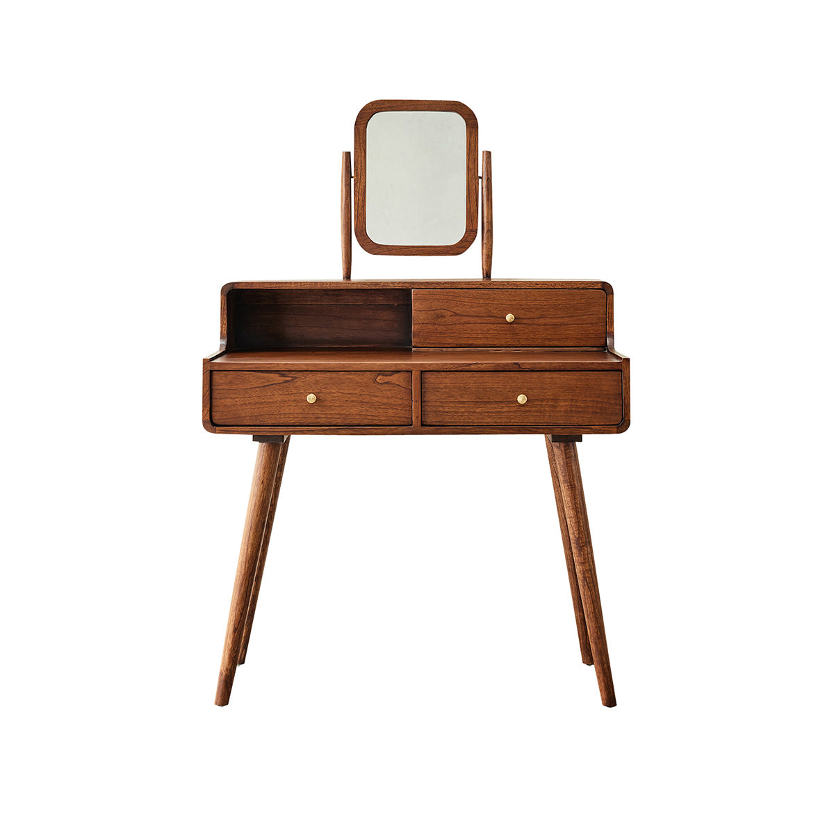 Berah Getah Chambre coiffeuse mindi noyer 90 cm miroir