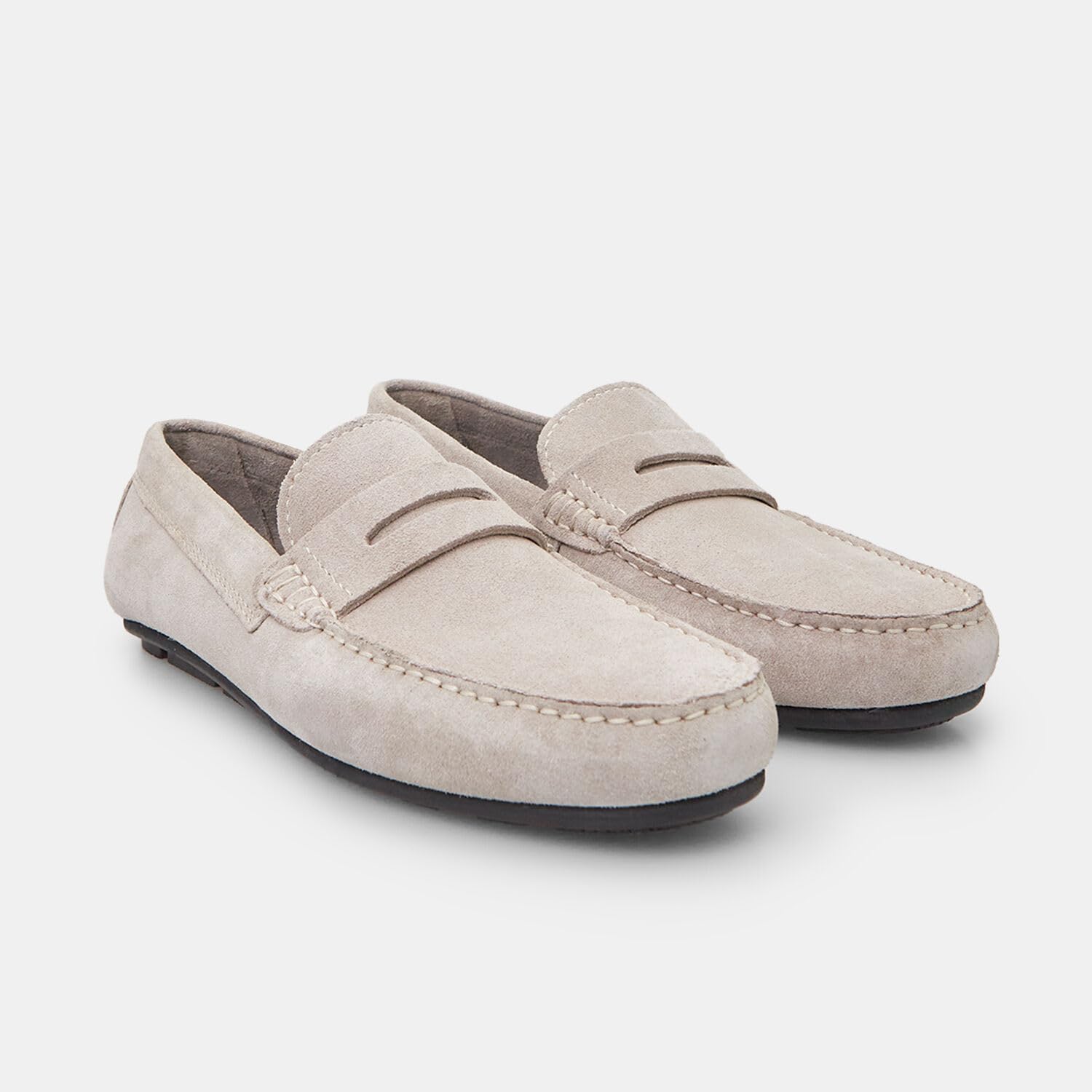 Bata Mocassins Homme Suede Gris 40 EU Confortable
