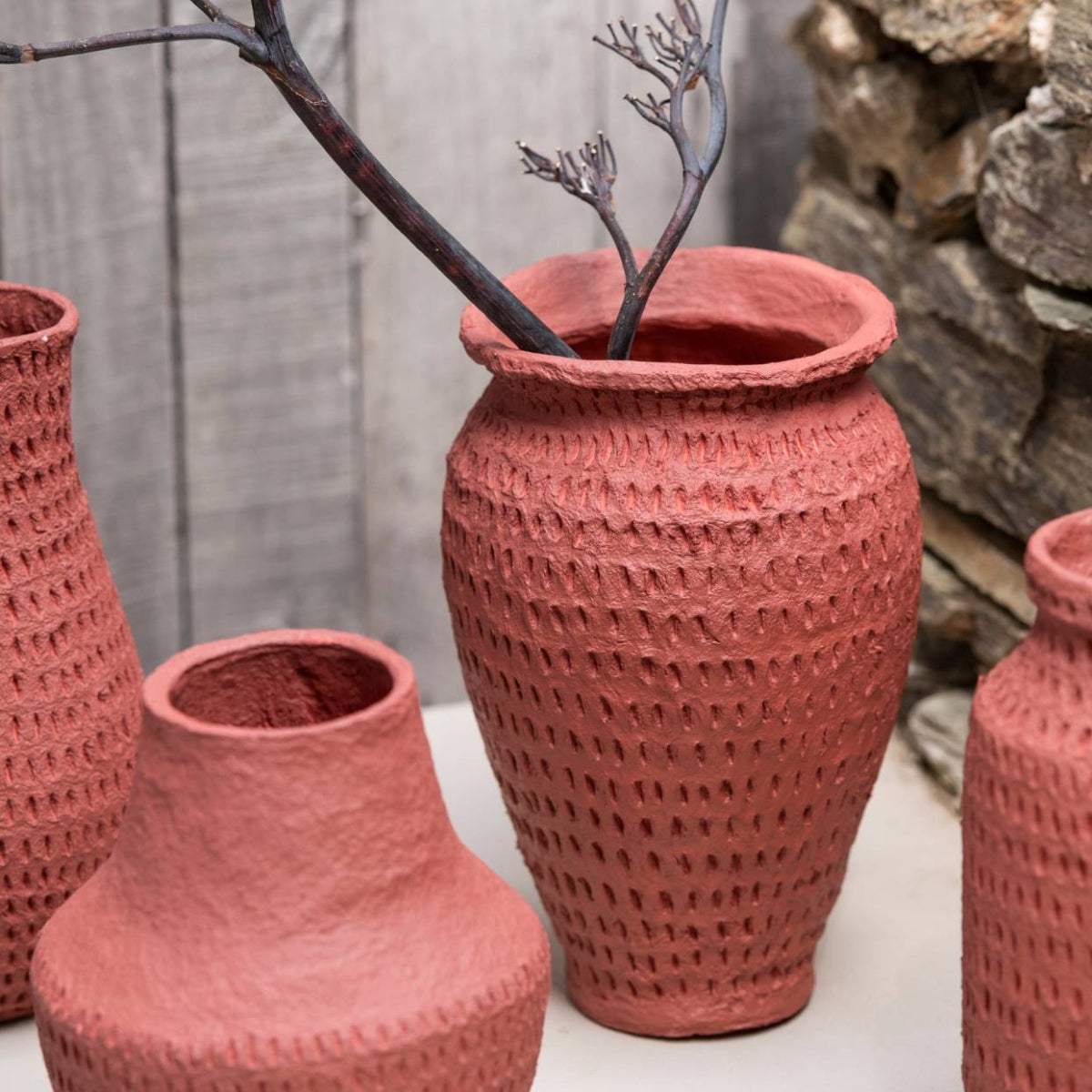Andrea House DECORACIÓN vase tinaja rouge