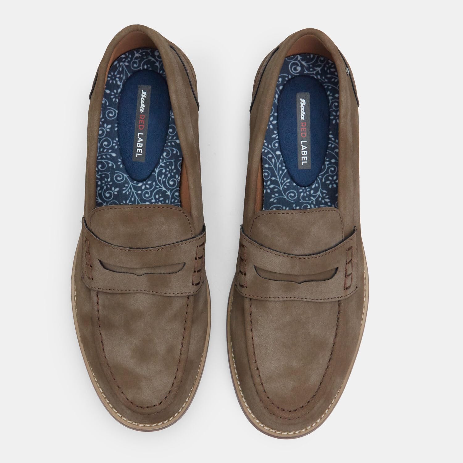 Bata Red Label Mocassins pour Homme Cuir Confort Quotidien