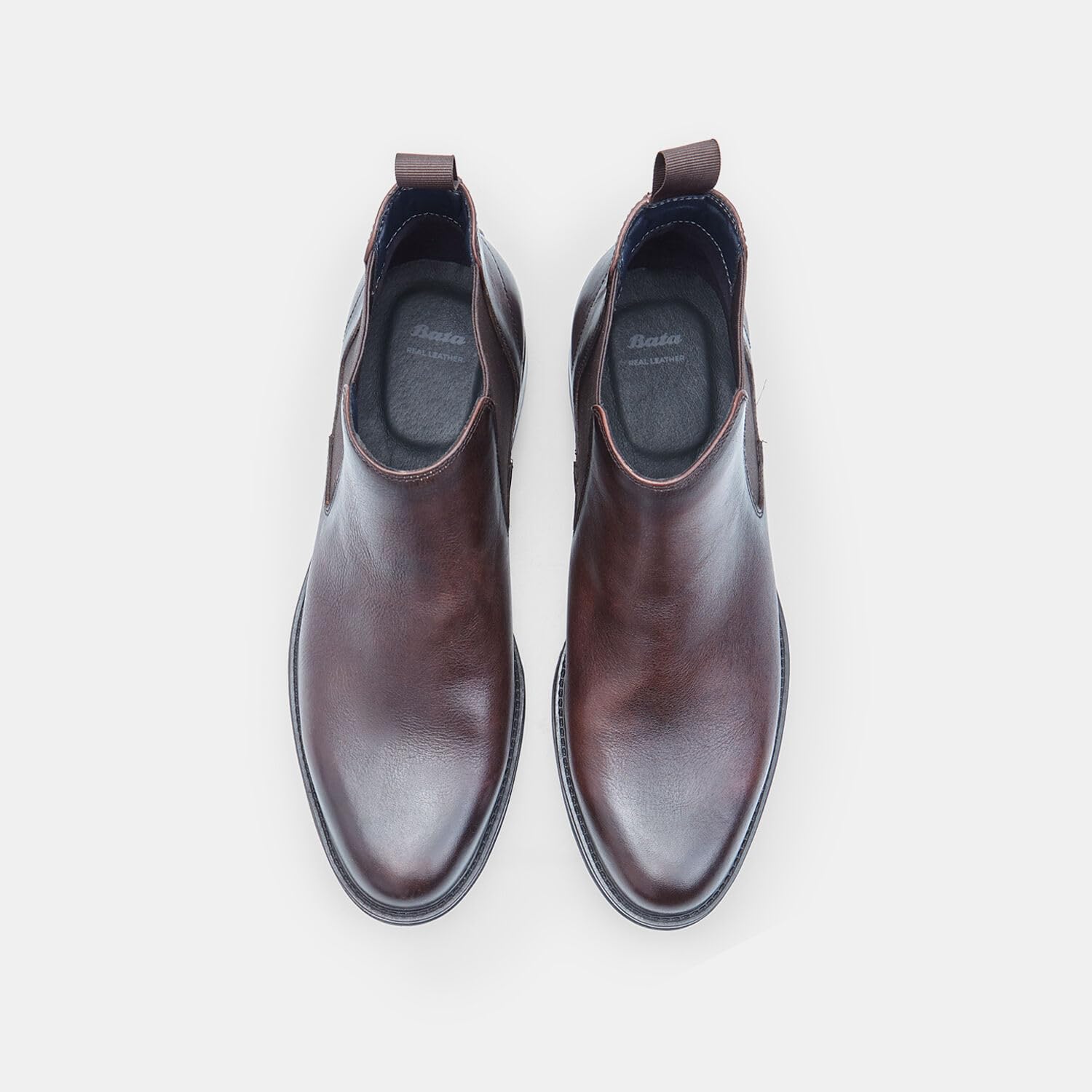 Bata Bottines homme cuir élastiques confort ville