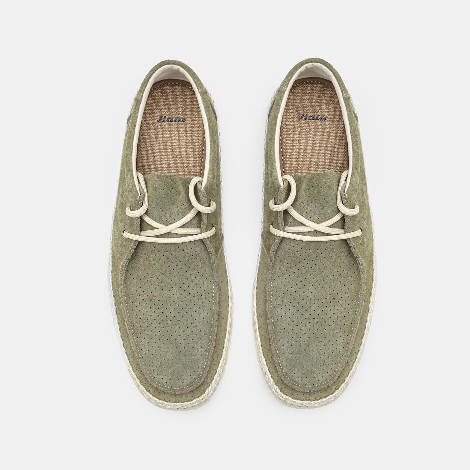 Bata Espadrilles daim mixte confortables Plates