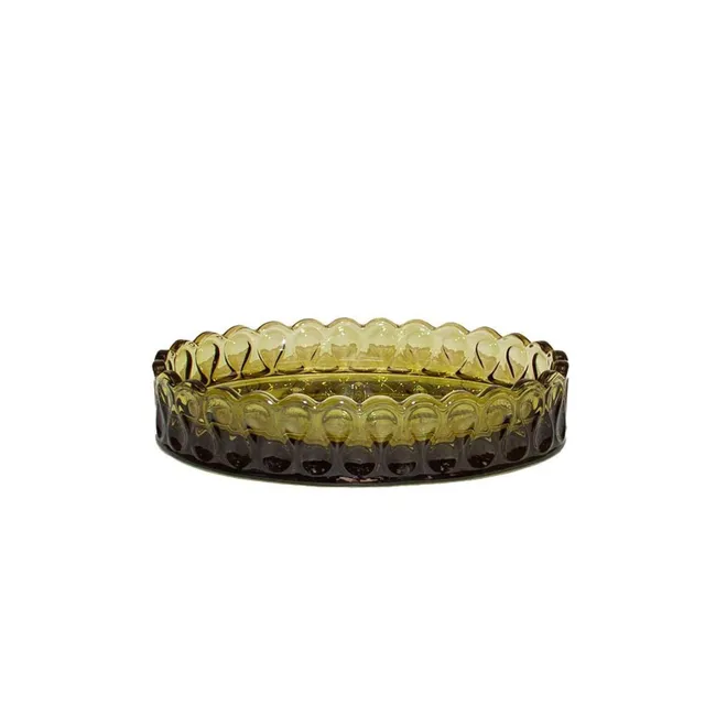 Andrea House Baño Pear porte-savon verre vert relief