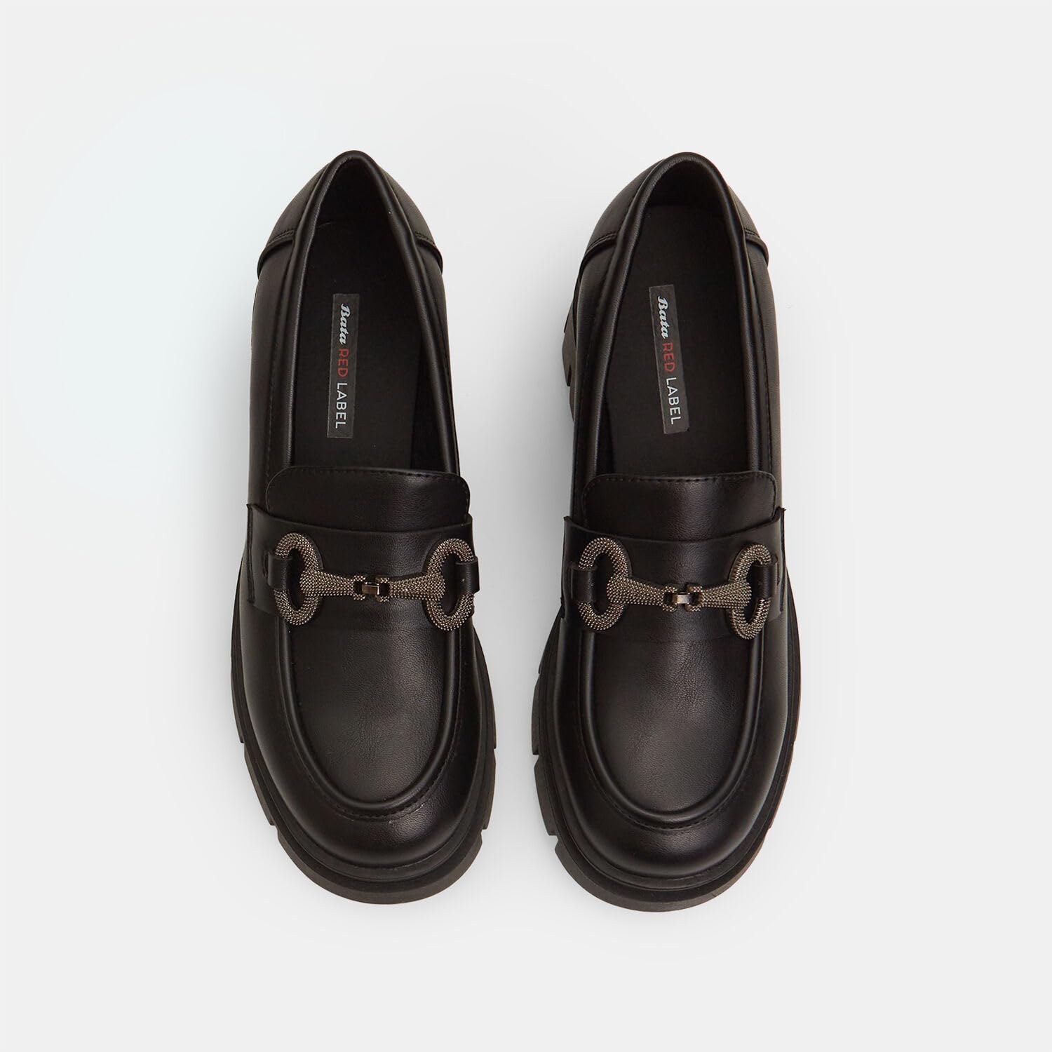 Bata Red Label Mocassins Femme Talon Midi Barrette