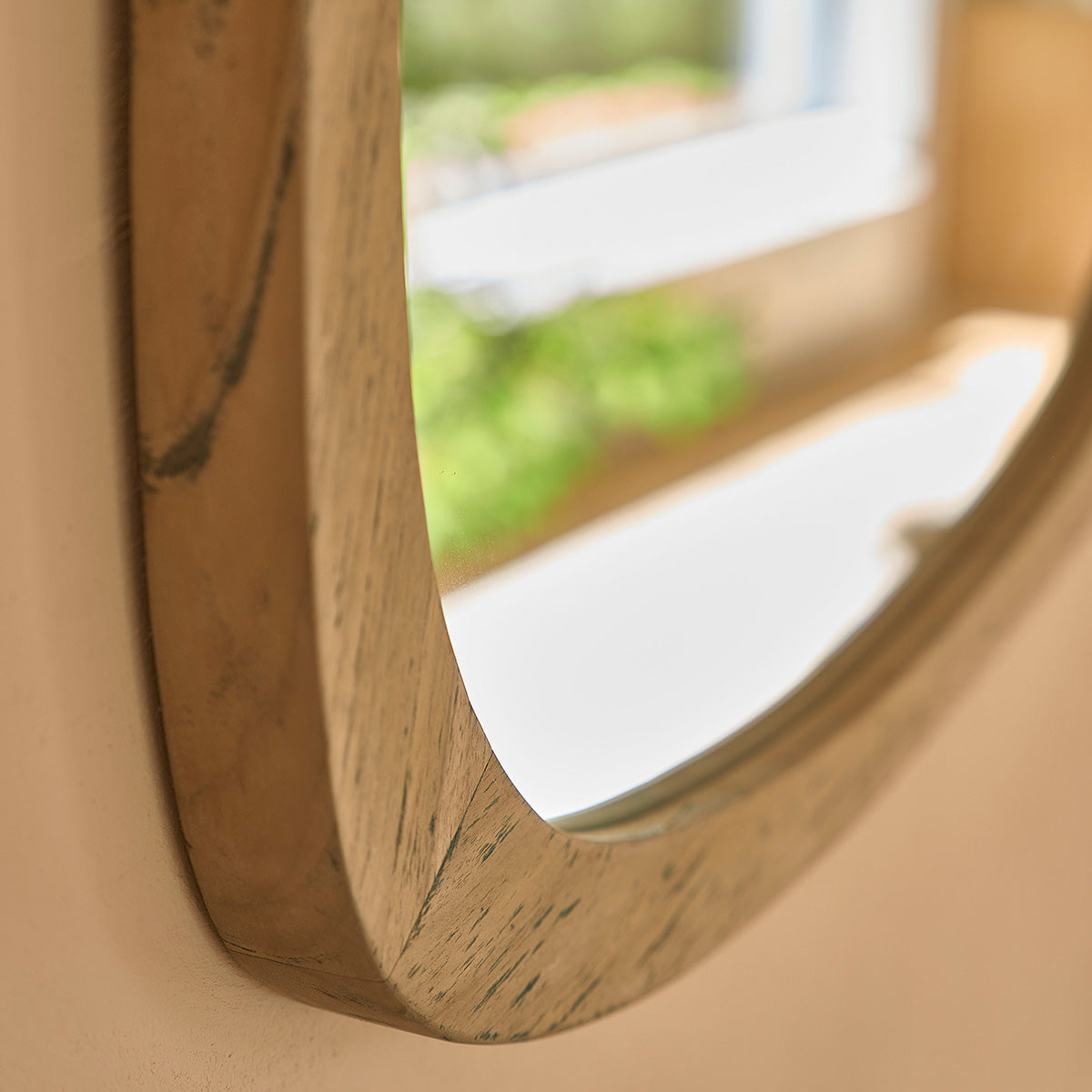 Berah Getah Austin miroir teck recyclé 70 cm