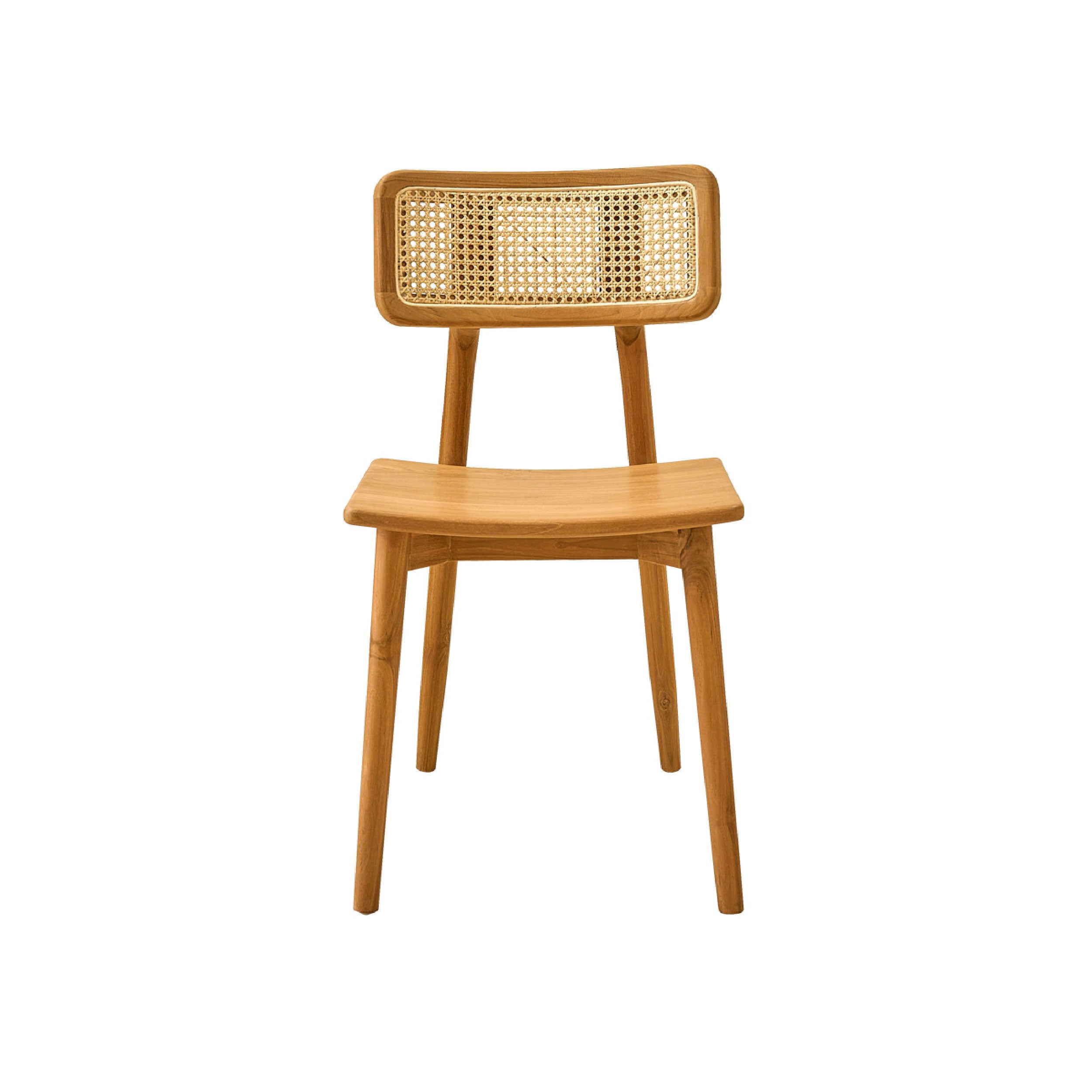 Berah Getah Sixtine chaise teck massif cannage naturel